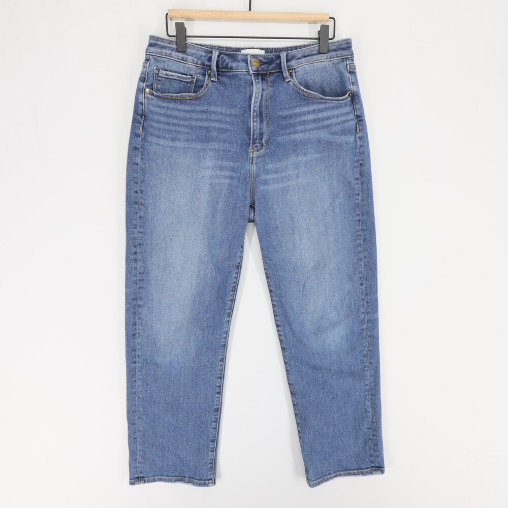 Driftwood Royce Jeans Womens 29x27 Blue High Rise Straight Crop Stretch